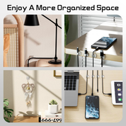100PCS Transparent Cable Clips – Self Adhesive Wire Holders for Desk & Wall Organisation