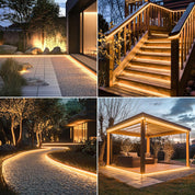 Solar LED Strip Lights – 10M 640 LEDs, Remote Control, Waterproof Outdoor Lighting