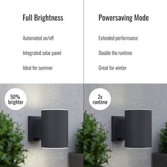 SolarCentre Grantham Solar Wall Light – Outdoor Up & Down