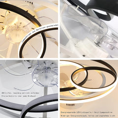 Ceiling Fan with LED Light & Remote Control