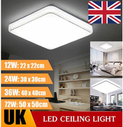 LED Ceiling Panel Light 12W-72W Modern Square Lamp