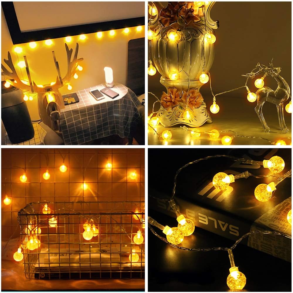 50 LED Globe String Lights with Remote Control