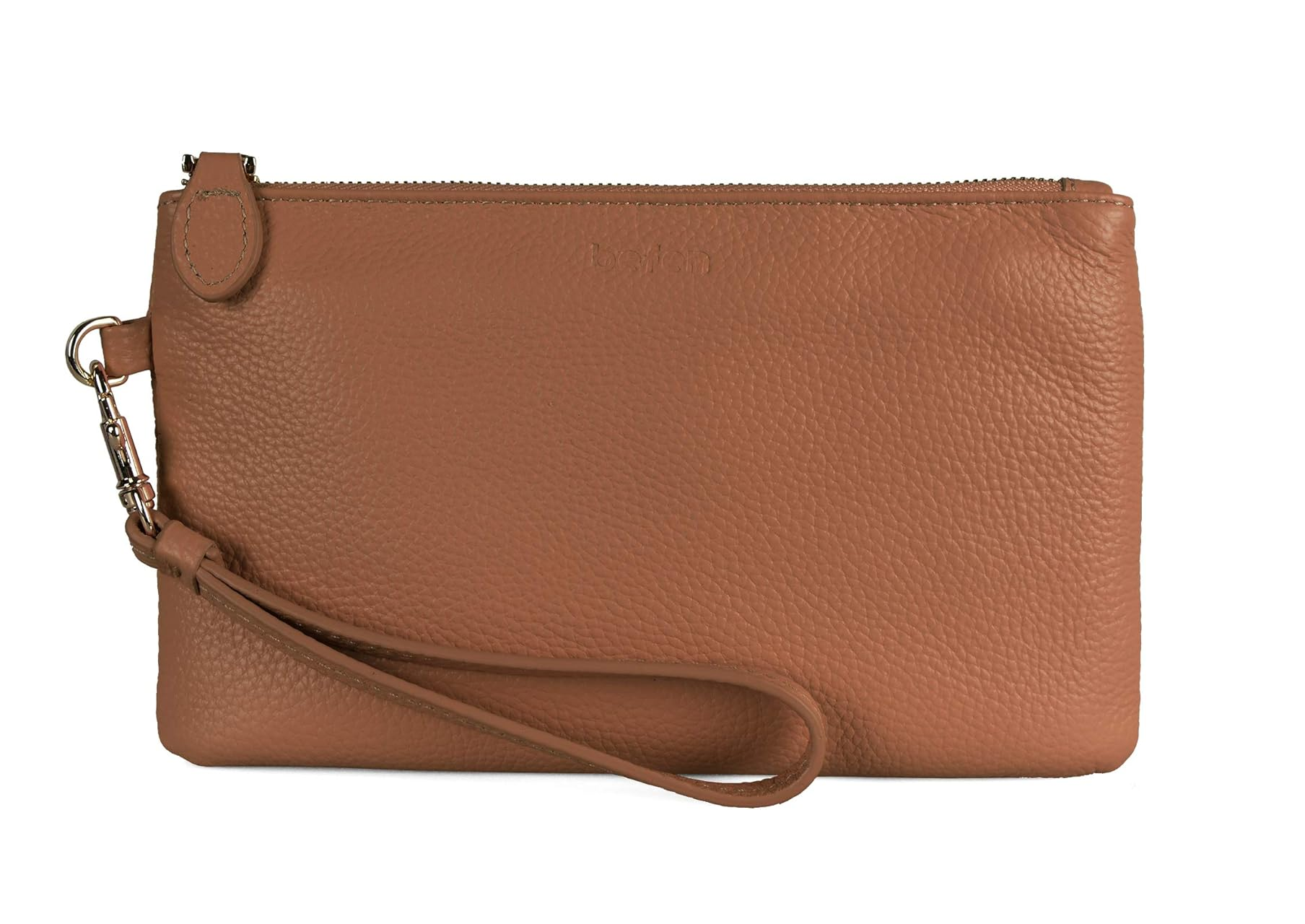 Genuine Leather Wristlet Clutch Wallet for Women – Card & Cash Organizer Purse