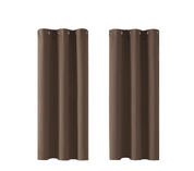 Light Grey Blackout Curtains 42x54" – Thermal Insulated Eyelet Drapes, 2 Panels