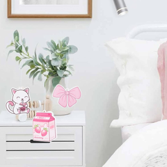 8PCS Cute Pink Car Air Fresheners – Hanging Scented Ornaments for Car & Home Décor