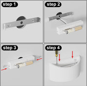 2-Pack LED Wall Sconces – Modern White Plaster Up & Down Wall Lights with G9 Warm White Bulbs, 7W