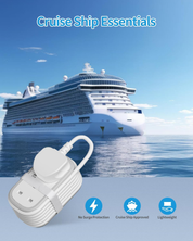 2-Way Extension Lead with 3 USB Ports & Retractable USB-C Cable, 1.5M Power Strip