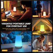 Touch LED Night Light with Remote and RGB Colours