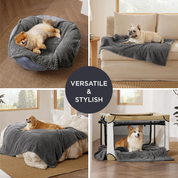 Bedsure Washable Dog Blanket 100x80cm – Soft Fleece Pet Throw for Dogs & Cats