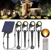 18 W Mains Powered Garden Spotlights – 6 Warm-White LEDs