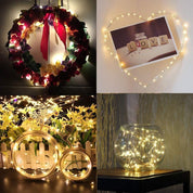 2 Pack 2M 20 LED Battery Operated Fairy String Lights