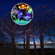 Solar Blossom String Lights – 50 LEDs, Multicolor, 23ft