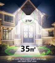 LED Solar Motion Sensor Lights 2 Pack