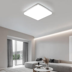 LED Ceiling Light Ultra Slim 24W, Kitchen Ceiling Lights Cold White 6500K, Square Ceiling Lights for Bathroom