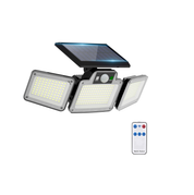 280 LED Solar Motion Light – 3-Head Outdoor Floodlight