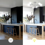 Clerance Sale - Modern Ceiling Light, 6 Lights Chandelier Ceiling Light for Living Room, Bedroom, Kitchen