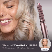 Cosmic Blush 5-in-1 Multi-Styler & Hair Straightener – Wet-to-Dry Hot Air Styler