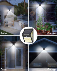 Solar Motion Sensor Spotlight - 25 Feet Range, Waterproof, Frost Resistant, Patio & Yard Outdoor Lighting - Sun Panels - Black(Pack of 1)