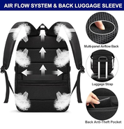 Extra Large Laptop Backpack – Business Travel Rucksack with USB Charging Port