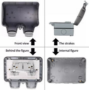 Waterproof Outdoor Double Pole Switched Socket Box – Safe External Electrical Plug