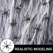 60g Halloween Spider Web Decoration with 30 Fake Spiders for Indoor Outdoor