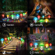 Solar Mushroom Fairy Lights