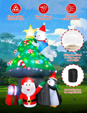 Large inflatable Christmas decoration for lawn