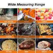 TP603 Orange Digital Meat Thermometer IPX6 Waterproof Instant Read