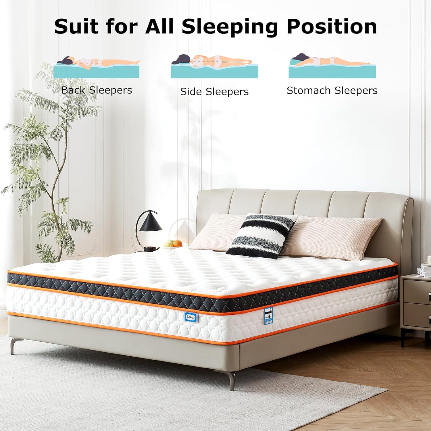 Single 3FT Gel Memory Foam & Pocket Spring Mattress – Medium-Firm Orthopedic 135x190x23cm