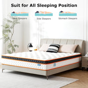 Single 3FT Gel Memory Foam & Pocket Spring Mattress – Medium-Firm Orthopedic 135x190x23cm