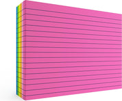 6-Pack Extra-Large Lined Sticky Notes, A5 Giant Pads, 30 Sheets Each, 6 Colors