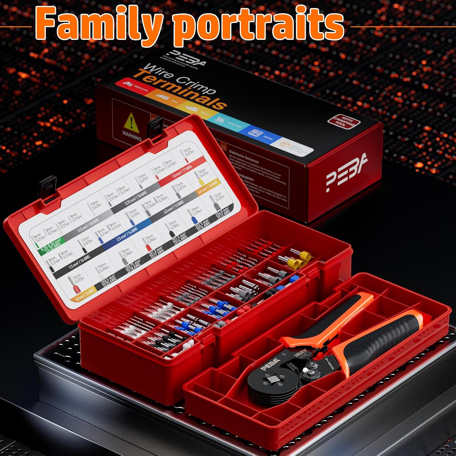 EBA Ferrules Wire Crimping Tool Kit 28 Sizes 0.08-10mm²