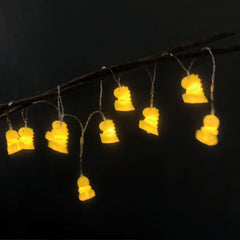 Cute Dinosaur String Lights Coper Wire Led Fairy Light 10LED Battery Operated for Bedroom Party Holiday Christmas Decorative Kid's Cognitive Toys (Green Dinosaur, 5.4FT/10LED)