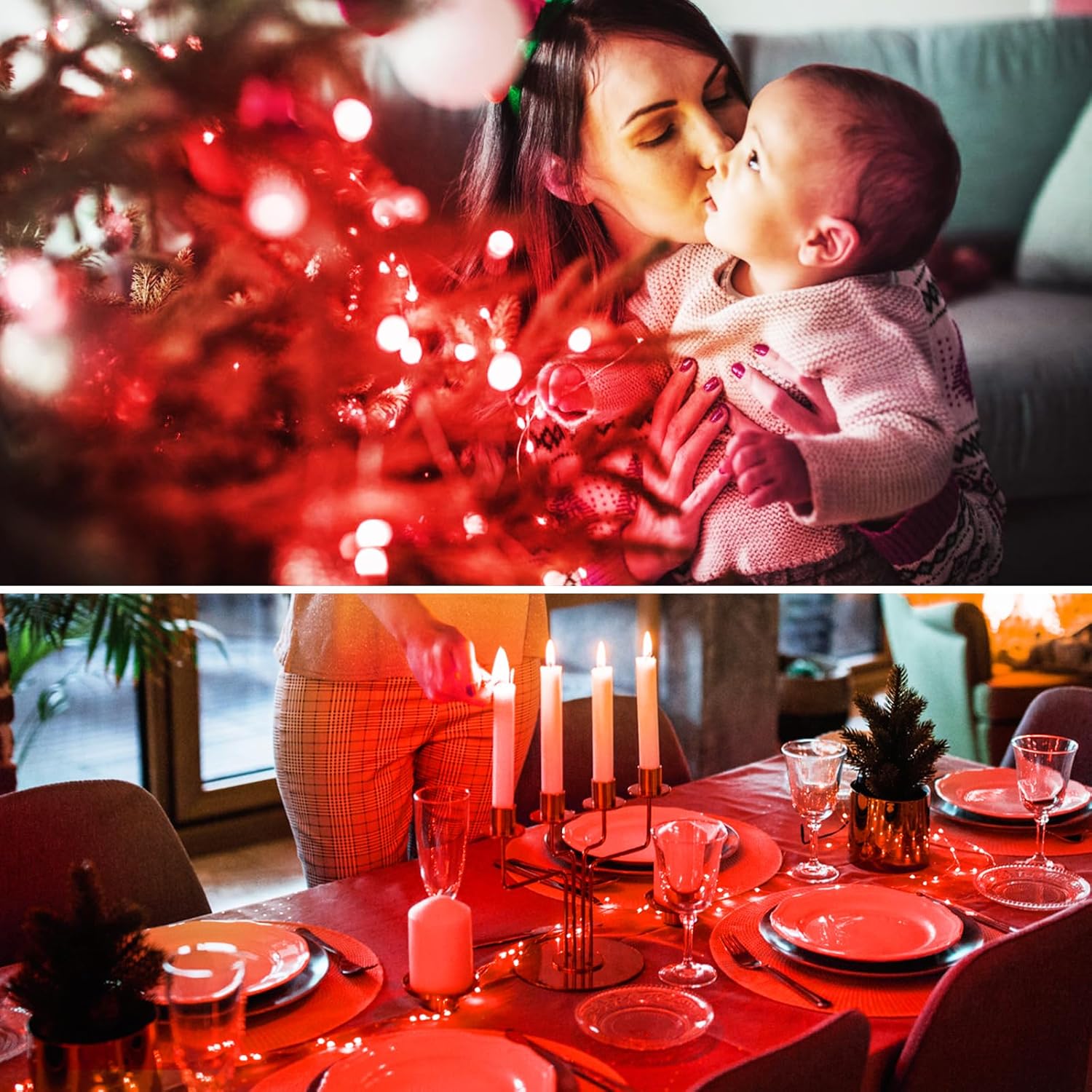 Red Battery Operated Fairy Lights with Timer, 3M 30 LED Waterproof Copper Wire String Lights for Valentine’s Day, Wedding, Bedroom & Party Decor