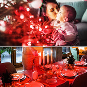 Red Battery Operated Fairy Lights with Timer, 3M 30 LED Waterproof Copper Wire String Lights for Valentine’s Day, Wedding, Bedroom & Party Decor