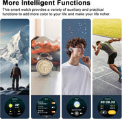 Military Smart Watch for Men – 100-Day Battery, Compass, 120+ Sports, Bluetooth Calls
