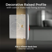 BG Electrical NBS74-01 Switched Cooker Control Unit with a Power Indicator, 45 Amp, Brushed Steel
