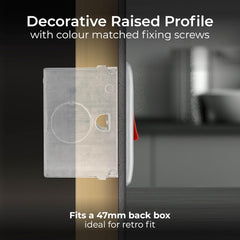 BG Electrical NBS74-01 Switched Cooker Control Unit with a Power Indicator, 45 Amp, Brushed Steel