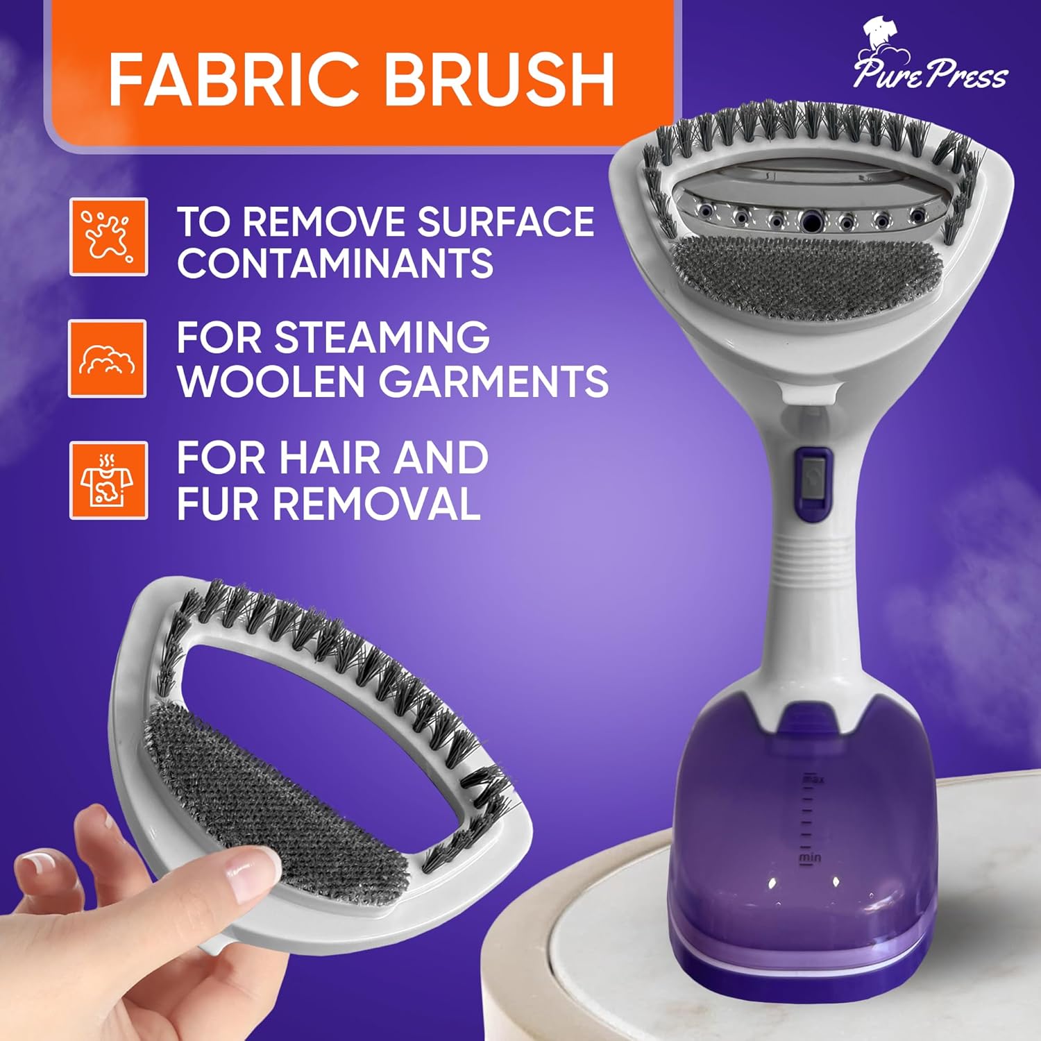Clothes Steamer - Powerful 1500W Clothes Steamer Handheld - Clothes Steamer For Home - Upgraded 350ML Water Tank - Travel Steamer For Clothes - 25s Heat Up - Wrinkle Remover