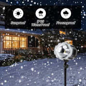 LED Snowfall Landscape Projector Light with Multiple Lighting Modes