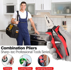 Sharp-tec 180mm Combination Pliers – Wire Cutting & Crimping