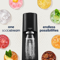 SodaStream Terra Sparkling Water Maker – Black – Quick Connect CO2 System – 60L