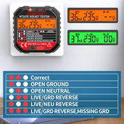 Socket Tester RCD Plug Outlet Tester LCD 90-250V