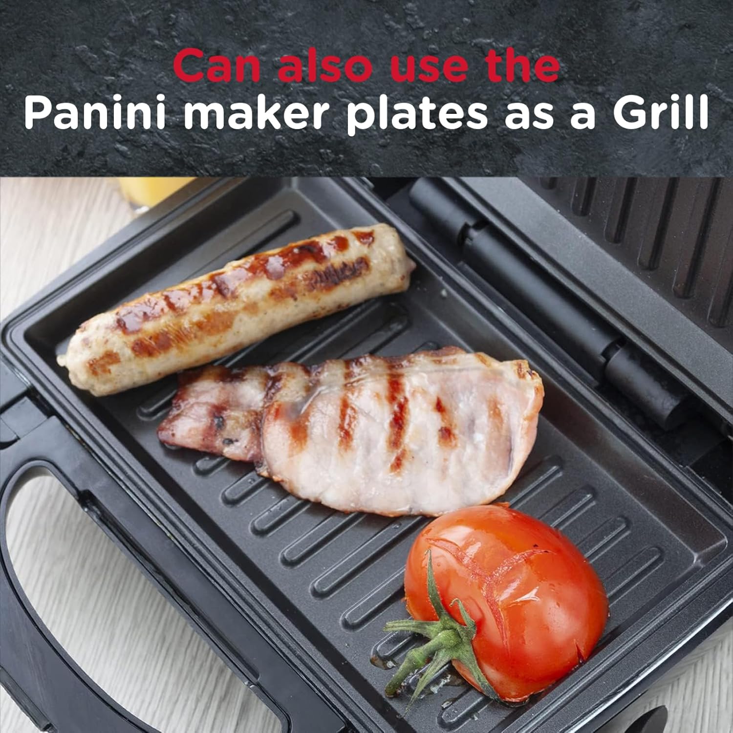Sensio Home 3-in-1 Waffle, Sandwich & Panini Maker – Interchangeable Plates