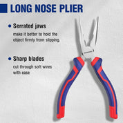WORKPRO 3 Piece Pliers Set Carbon Steel Soft Grip