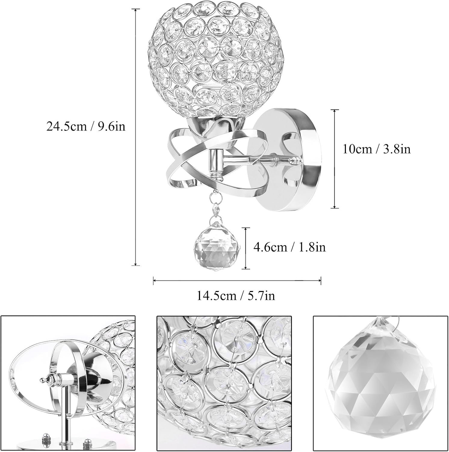 Modern Decorative Silver Wall Lights