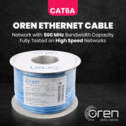 CAT6A 100m Ethernet Cable 23 AWG Pure Copper