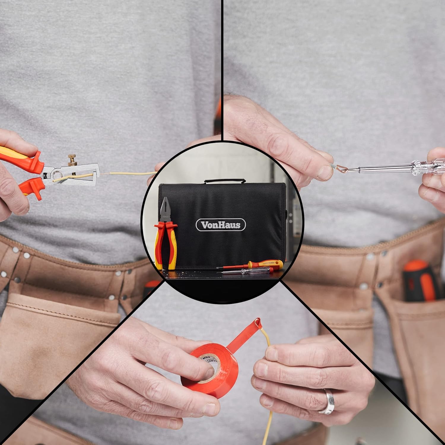 Electrician Insulated Screwdriver and Pliers Tool Set