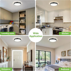 Dimmable LED Ceiling Light Flush Mount, 5CCT Round Fixture