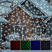 Outdoor Christmas Snowfall Projector Lights – Multicolour Rotating Snow Effect